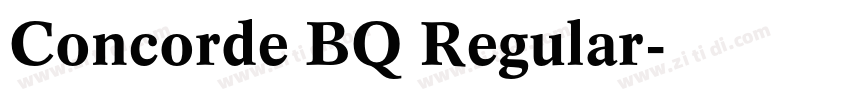 Concorde BQ Regular字体转换